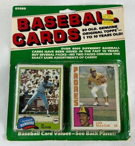 Vintage Baseball Blister Pack - 1970s-80s Baseball Cards Unopened