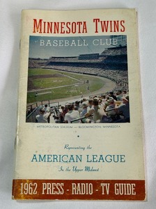 1962 Minnesota Twins Baseball Vintage Press Guide