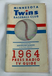 1964 Minnesota Twins Baseball Vintage Press Guide