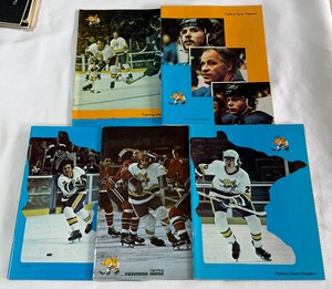 (5) 1970s Minnesota Fighting Saints Programs - 3