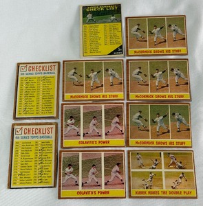 10-Card Vintage Baseball Lot - 1962 and 1961
