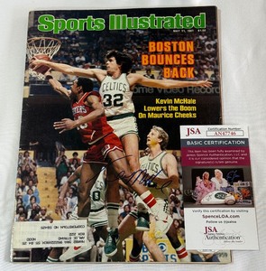Kevin McHale Autographed w JSA COA Sports Illustrated Magazine