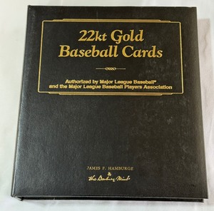 22kt Gold Baseball Card Set by Danbury Mint - Complete