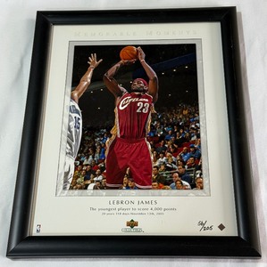 LeBron James 205 Limited Edition Upper Deck Basketball Photo Framed