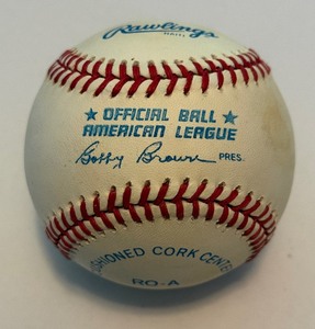 Harmon Killebrew Autographed Baseball Rawlings OALB Brown Ball