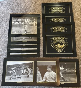 (4) Sets of Conlon Collection Master Series Baseball Photos