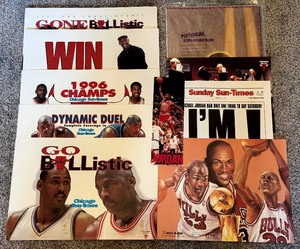 Michael Jordan Large Lot of Posters and Other Misc Basketball Prints