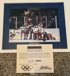 Miracle on Ice Remarkable Moments 5000 Limited Edition Hockey Photo