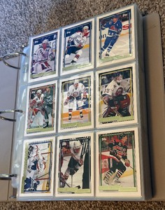 HUGE Hockey Card Binder 550 Cards - 1992 Topps Gold, 1993 Premier Gold, 1994 Premier and More