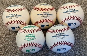 (5) Rawlings OMLB Selig Baseballs