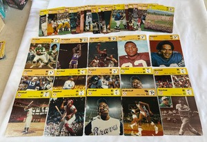 1977 Sportscaster Cards, Large Lot w Many Stars - Ruth, Aaron, mantle,OJ Simpson, Brown, Namath, Unitas, and More