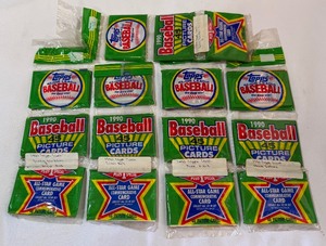 (5) 1990 Bowman Baseball Card Rack Packs