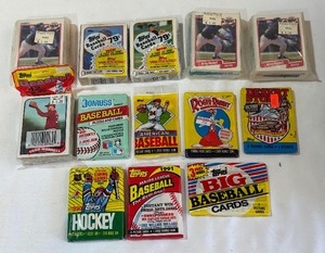 (13) Various Baseball, Hockey, and Other Wax Packs and More