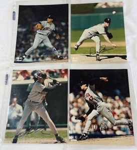 (4) Minnesota Twins Baseball Autographed 8x10 Photos - 2