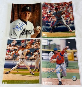 (4) Baseball Autographed 8x10 Photos - 1