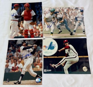 (4) Baseball Autographed 8x10 Photos - 3