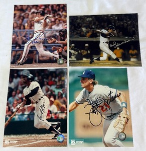 (4) Baseball Autographed 8x10 Photos - 4