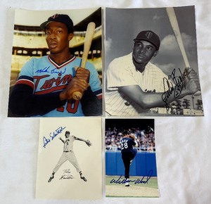 (4) Baseball Autographed 8x10 Photos - 6