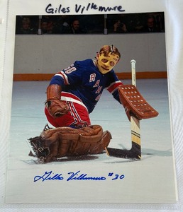 Giles Villemure Autographed 8x10 Hockey Photo - 1