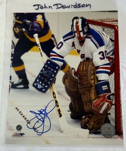 Jon Davidson Autographed 8x10 Hockey Photo