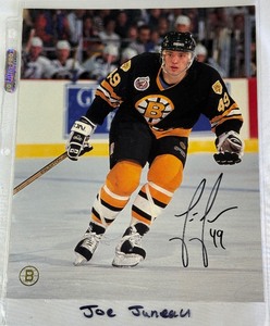 Joe Juneau Autographed 8x10 Hockey Photo