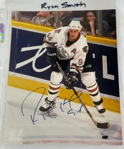 Ryan Smith Autographed 8x10 Hockey Photo