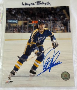 Wayne Babych Autographed 8x10 Hockey Photo