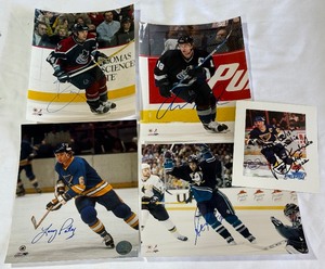 (5) NHL Hockey Autographed Photos