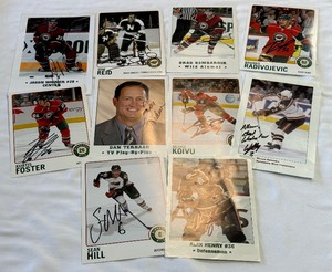 (10) Minnesota Wild Autographed Photo Lot w Mikko Koivu