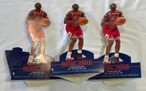 (3) Michael Jordan Upper Deck Standups