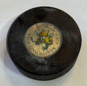 Minnesota Fighting Saints Vintage Hockey Puck