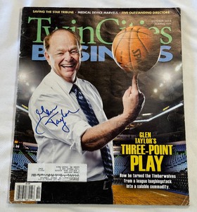 Glen Taylor Autographed Magazine - Minnesota Timberwolves
