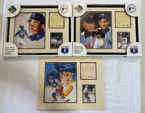 (3) Limited Edition Superstar Lithographs - Ken Griffey Jr., Cal Ripken Jr., Wayne Gretzky