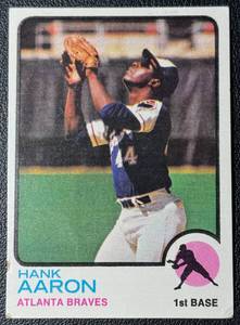 Hank Aaron 1973 Topps Vintage Baseball Card No. 100