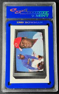 Ken Griffey Jr. RC Graded 9 Mint Slab 1989 Bowman Rookie Baseball Card No. 259