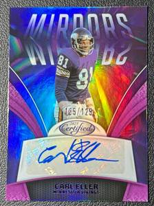Carl Eller Autp 2025 Certified Mirror Signatures Bookend 125125 Minnesota Vikings Football Card No. MS-CEL