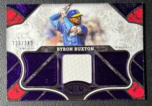 Byron Buxton 149 2025 Tier One Swatch Purple 139149 Minnesota Twins Baseball Card No. T1R-BB