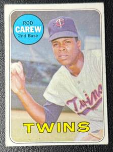 Rod Carew 1969 Topps Vintage Minnesota Twins Baseball Card No. 510