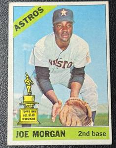 Joe Morgan 1966 Vintage Rookie Cup Topps Baseball Card No. 195