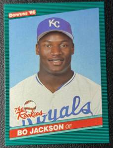 Bo Jackson 1986 RC Donruss Rookie Baseball Card No. 38