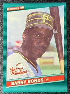 Barry Bonds RC 1986 Donruss Rookie Baseball Card No. 11