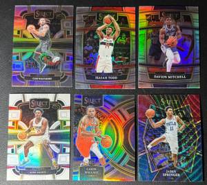 6-Card Basketall ParallelNumbered Card Lot