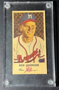 Ben Johnson 1952 Johnston Vintage Baseball Card No. 12