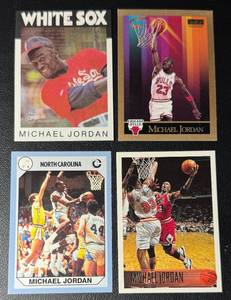 Michael Jordan 4-Card Basketball Card Lot