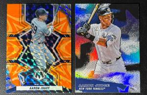 Aaron Judge 2-Card New York Yankees Parallel Baseball Card Lot