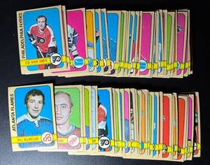 1972 Topps Vintage Hockey Card Partial Set - No Dupes