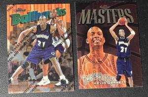 2-Card Kevin Garnett Topps Finest Minnesota Timberwolves Basketball Card Lot