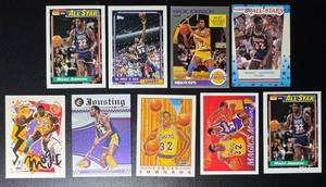 Magic Johnson 9-Card Basketball Card Lot