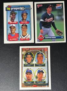Chipper Jones 3-Card Rookie Baseball Card Lot