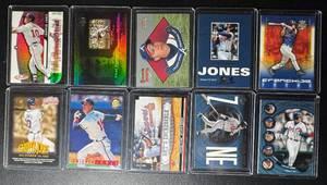 Chipper Jones 10-Card Insert Baseball Card Lot